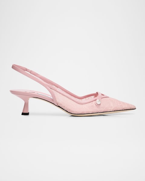Jimmy Choo Amita 45 Raffia Slingback Pumps | Neiman Marcus