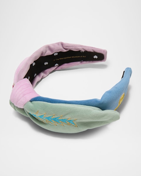 Prada Triangle Logo Padded Re-Nylon Headband | Neiman Marcus