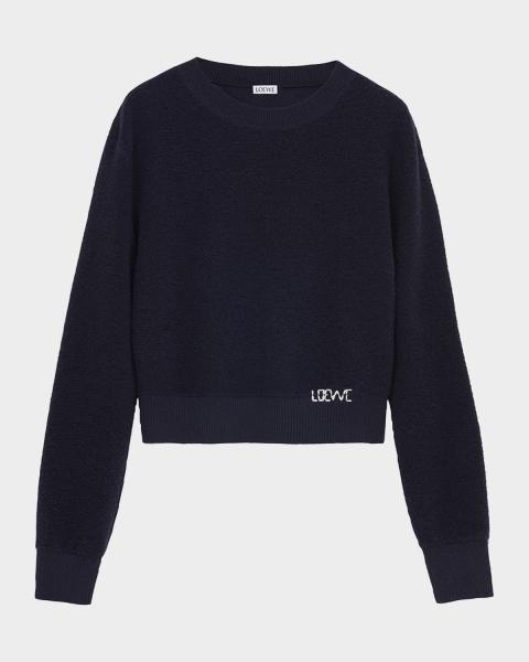 LOEWE Draped V-Neck Sweater | Neiman Marcus