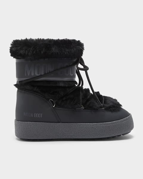 Moon Boot Icon Low Faux Fur Snow Boots | Neiman Marcus
