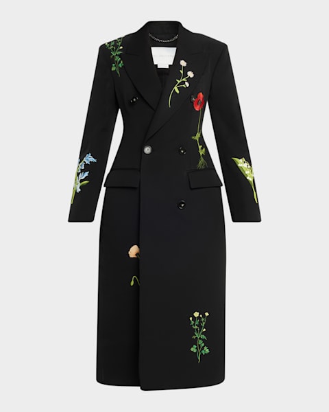 CHIARULLI Erica Mongolian Cashmere and Wool Coat | Neiman Marcus
