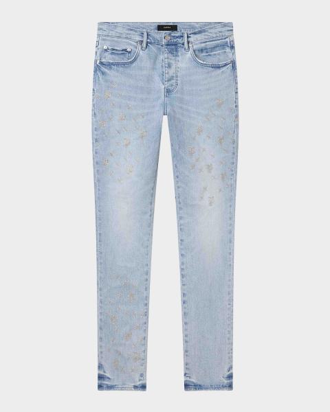 Amiri Men's MX1 Distressed Skinny Jeans | Neiman Marcus