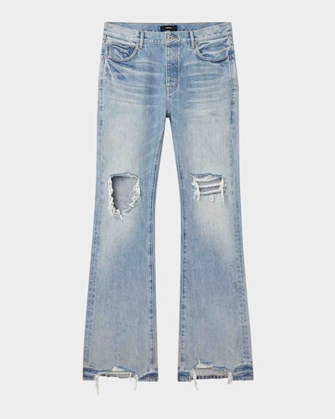 Amiri Men's MX1 Distressed Skinny Jeans | Neiman Marcus