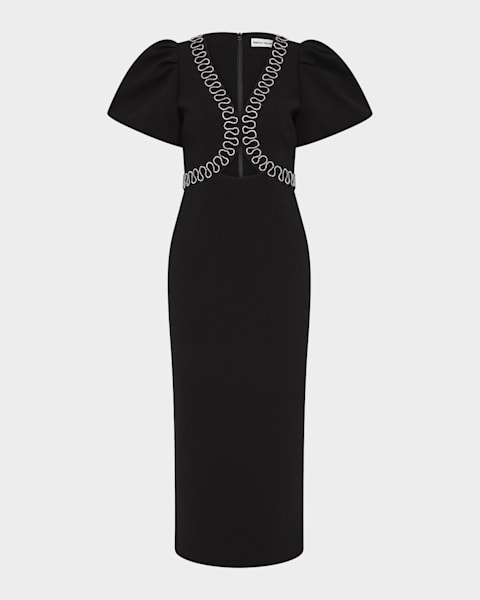 knee length dresses for ladies Rebecca Vallance Monroe Midi Dress Passion For Fashion