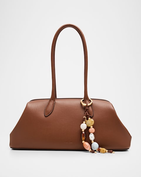 Cult Gaia Osa Woven-Strap Leather Shoulder Bag | Neiman Marcus