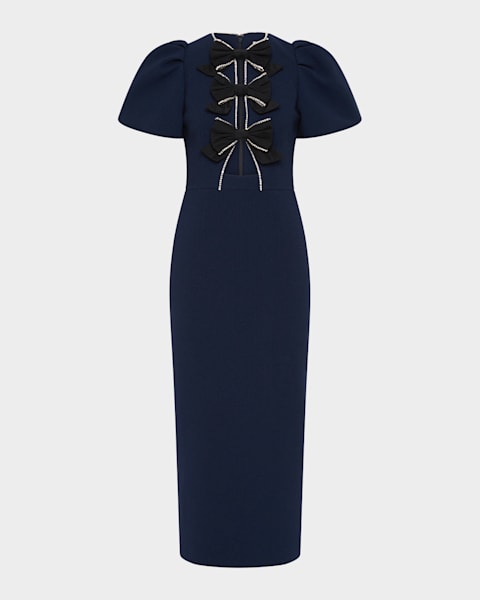 knee length dresses for ladies Rebecca Vallance Brittany Bow Mini Dress  Renascence Studio
