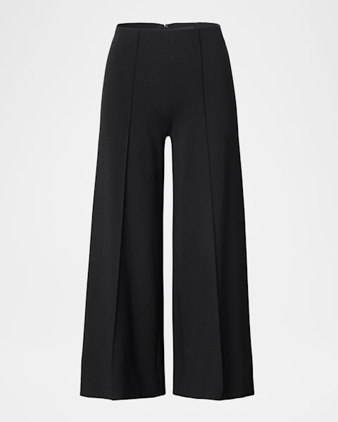 black cropped cigarette trousers pants down shirt and loafers CO Women's High Rise Cropped