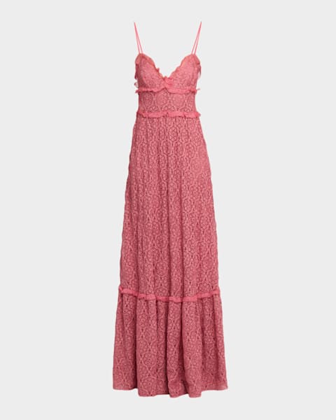 Jovani Pleated Strapless Floral Jacquard Gown | Neiman Marcus