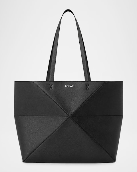 Loewe x Paula's Ibiza Medium Puzzle Fold Tote Bag in Raffia with