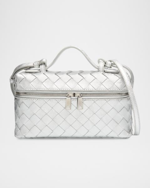 Balenciaga Monaco Nano Metallic Leather Crossbody Bag | Neiman Marcus