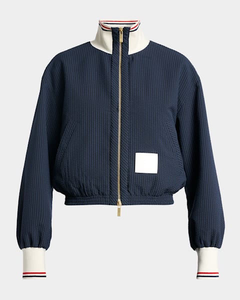 Prada Kid Mohair Blouson Jacket | Neiman Marcus
