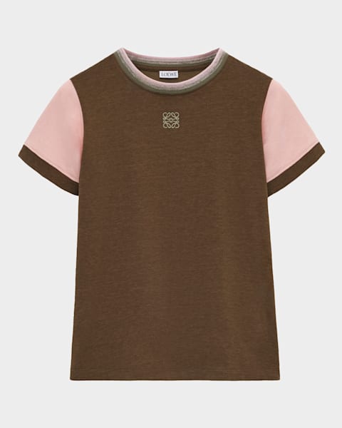 Loewe Cropped Logo T-Shirt | Neiman Marcus