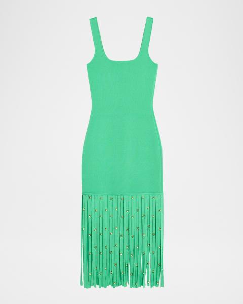 simkhai soleil midi dress Simkhai, Soleil striped midi dress, Women, Multicolor, US 12, Dresses, Materialmix
