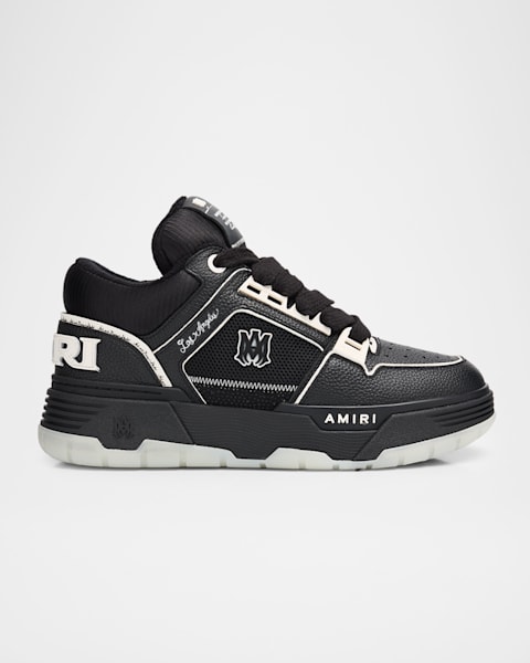 Men's MA-1 Leather & Mesh Low-Top Sneakers | Neiman Marcus