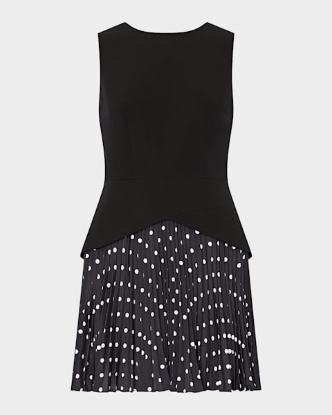 LoveShackFancy Quintelle Silk Bow-Printed Halter Mini Dress | Neiman Marcus