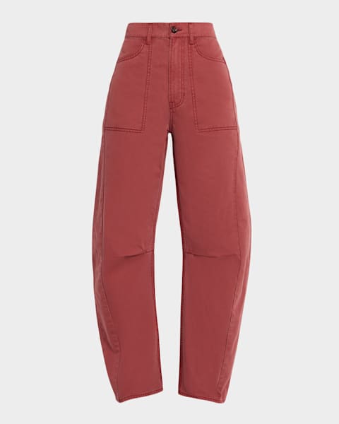 Veronica Beard Crosbie Wide-Leg Coated Jeans | Neiman Marcus