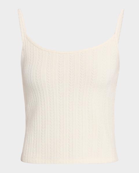 Veronica Beard Sandra Knit Square-Neck Tank Top | Neiman Marcus