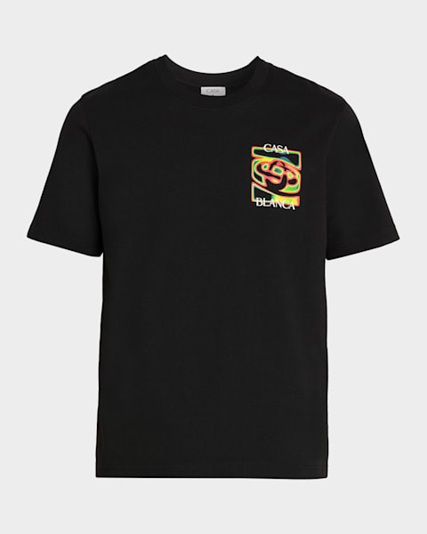 トップス 12SS BALMAIN graphic t-shirt archive Balmain Men's Crystal Vintage Logo Crewneck T-Shirt | Neiman Marcus