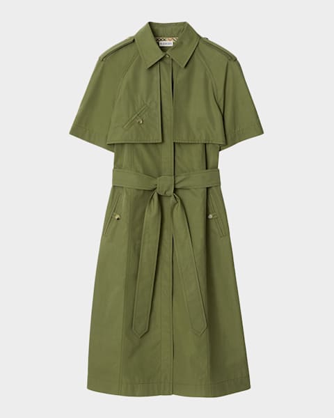 slim fit dress slacks BURBERRY PRORSUM Pre-Fall 2012 Size 8 Green Silk Ruched Evening Gown Dress main image 0