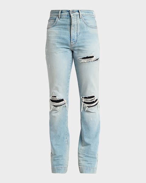 Amiri Bleach Bandana Carpenter Jeans | Neiman Marcus