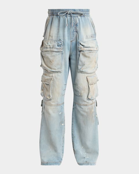 Burberry Men's Slim Fit Coated Jeans | Neiman Marcus