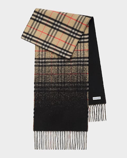 Burberry Giant Check Cashmere Scarf | Neiman Marcus