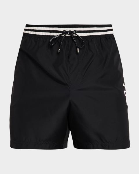 Burberry Men's Guildes Signature Check Swim Trunks | Neiman Marcus