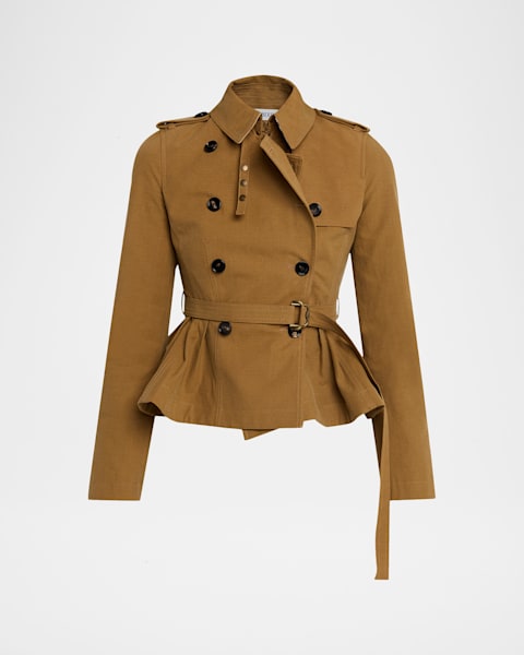 Burberry Kensington Heritage Belted Long Trench Coat | Neiman Marcus