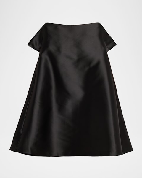 BERNADETTE George Gathered Taffeta Mini Dress | Neiman Marcus