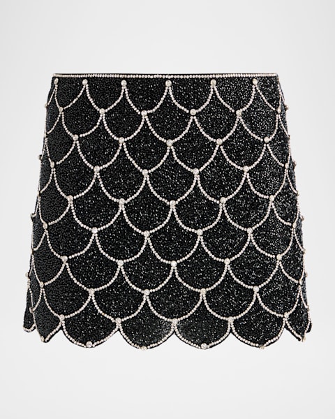 A.L.C. Holly Embellished Bubble Mini Skirt | Neiman Marcus