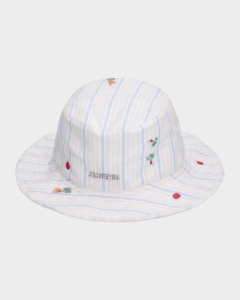 Jacquemus Men's The Plage Bucket Hat | Neiman Marcus