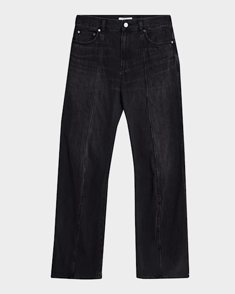 Saint Laurent Men's Loose-Fit Faded Denim Jeans | Neiman Marcus