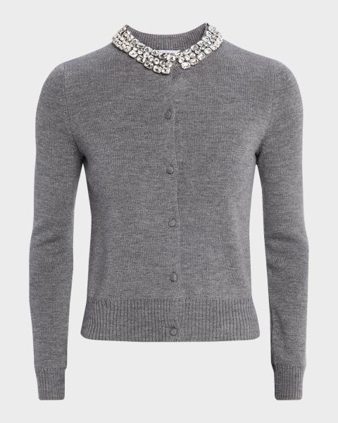 Veronica Beard Lira Pointelle Cardigan | Neiman Marcus