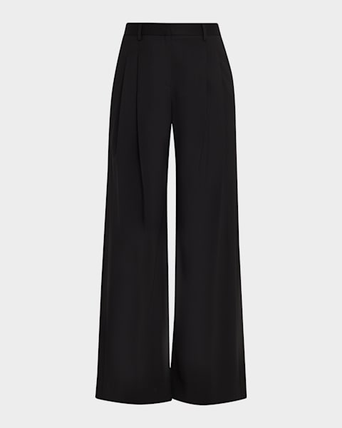 TWP Cornelia St Pants in Cavalry Twill Suiting | Neiman Marcus