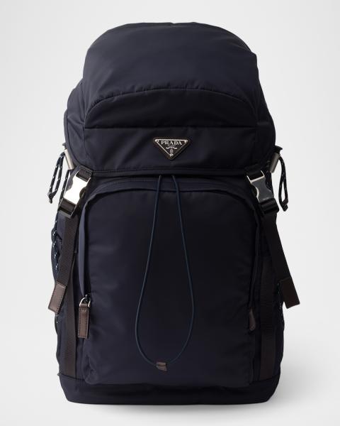 Prada Diagram Backpack Leather Nero PRADA Diagram Black Leather Backpack Quilted Bag woman 9.8  main image 4