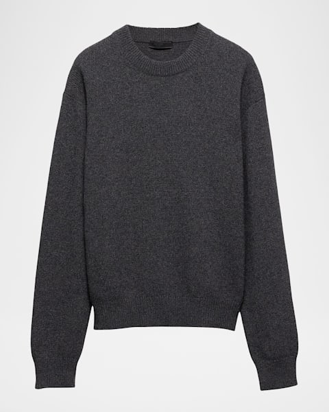 Prada Men's Ribbed Zip Sweater | Neiman Marcus