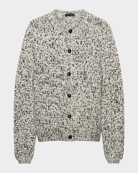 Prada Men's Wool Zip-Front Cardigan | Neiman Marcus