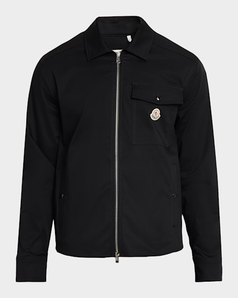 Moncler Men's Arinell Moncler Archive Shirt Jacket | Neiman Marcus
