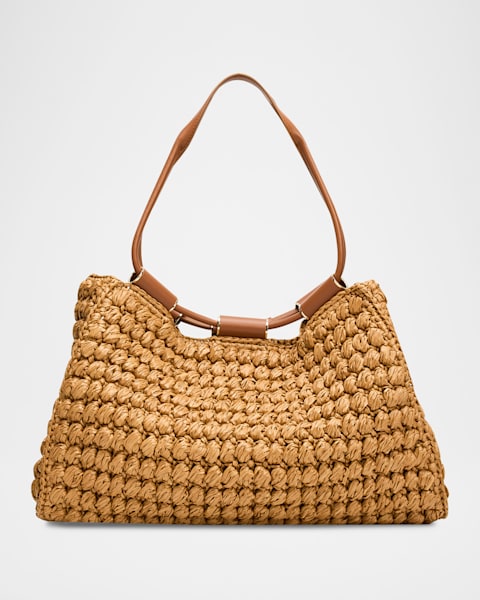 Giorgio Armani Large Soft Suede Trapezoid Tote Bag | Neiman Marcus