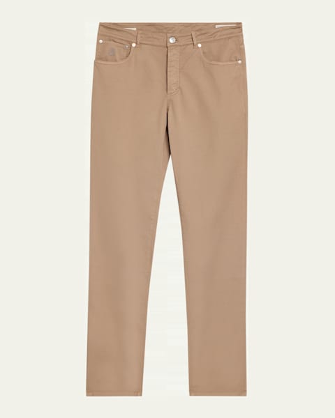 Brunello Cucinelli Men's Dyed Denim Slim-Straight Leg Five-Pocket