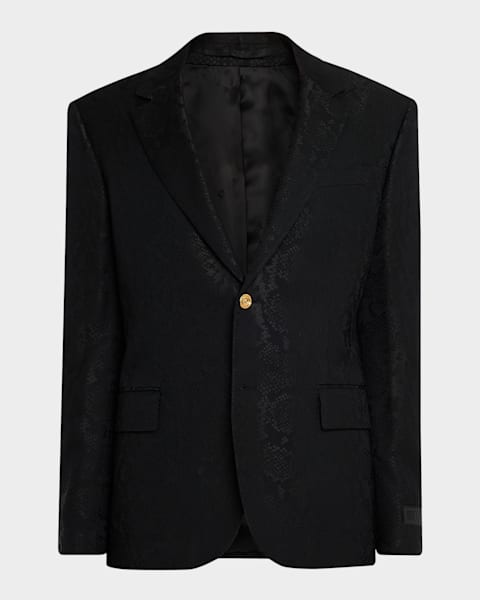 Versace Men's Wool Single-Breasted Blazer | Neiman Marcus