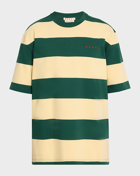 Theory Men's Striped Long-Sleeve T-Shirt | Neiman Marcus