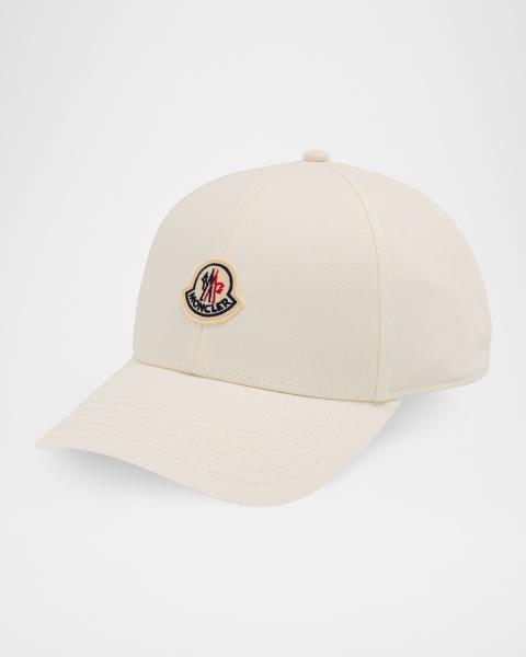 Moncler Men's Five-Panel Cotton Embroidered Logo Baseball Cap