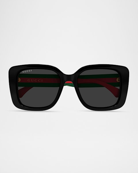 Gucci Oversized Square Acetate Sunglasses | Neiman Marcus