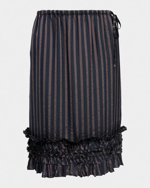 Dries Van Noten Senice Striped Drape Skirt | Neiman Marcus
