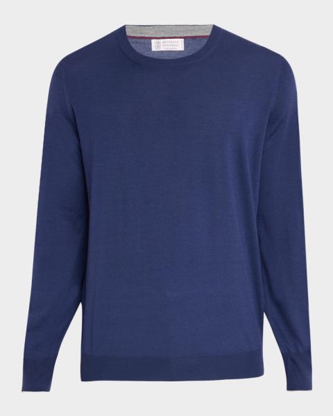 Brunello Cucinelli Men's Cashmere V-Neck Sweater | Neiman Marcus