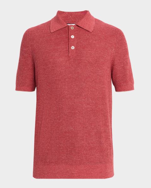 Brunello Cucinelli Men's Slim Fit Cotton Jersey Polo Shirt