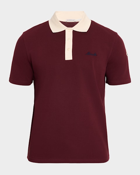 Moncler Men's Logo Polo Shirt | Neiman Marcus