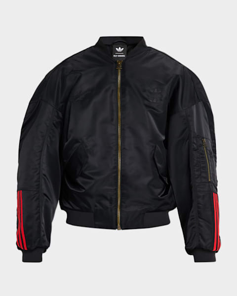 Prada Men's Leather Bomber Jacket | Neiman Marcus