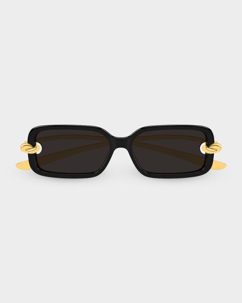 ✨箱付き✨GUCCI サングラス ブラック ゴールド　GG0321S Gucci 58mm Metal Square Sunglasses | Neiman Marcus